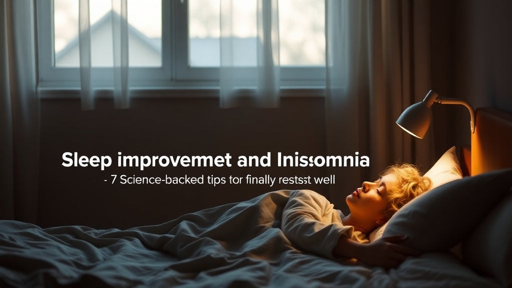 Sleep Improvement and Insomnia Relief: 7 Science-Backed Tips to Finally Rest Well Tonight