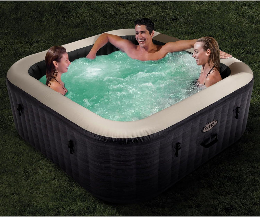 Greystone Deluxe 4 Person Inflatable Hot Tub With Wireless