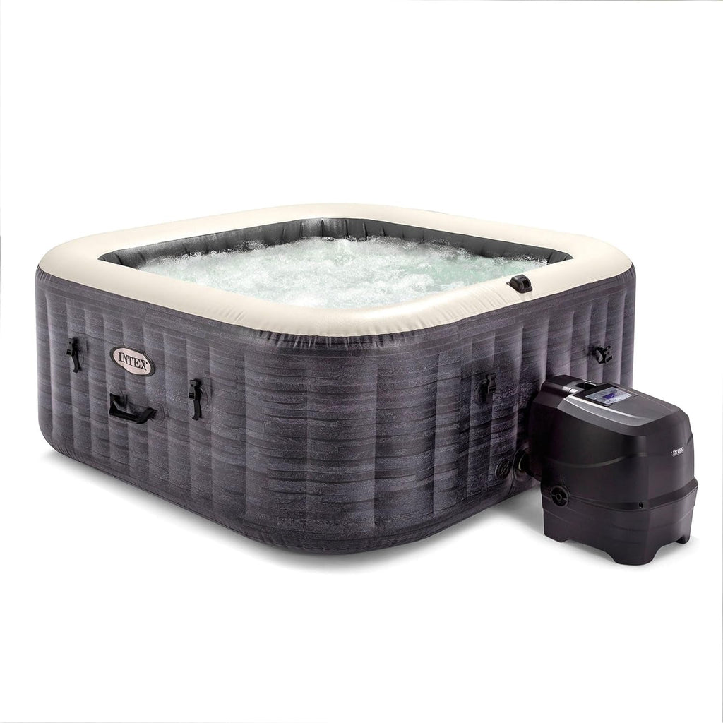 Greystone Deluxe 4 Person Inflatable Hot Tub With Wireless