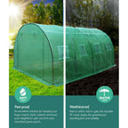 Green Fingers Greenhouse 4x3x2M Walk in Green House Tunnel Plant
