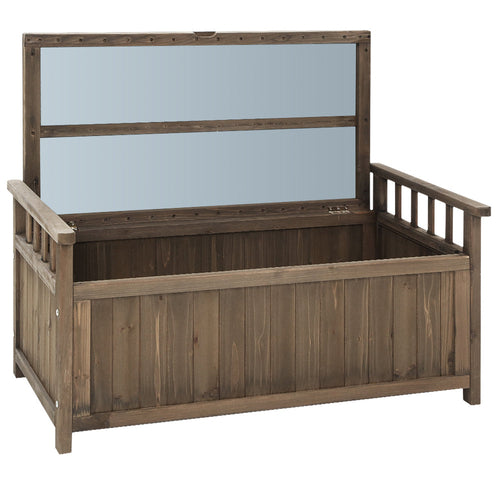 Gardeon Outdoor Storage Bench Box Wooden Garden Toy Tool Sheds Patio