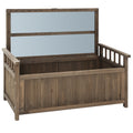 Gardeon Outdoor Storage Bench Box Wooden Garden Toy Tool Sheds Patio