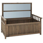 Gardeon Outdoor Storage Bench Box Wooden Garden Toy Tool Sheds Patio