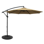 Instahut 3m Outdoor Umbrella w/Base Cantilever Beach Garden Patio