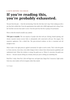 Text on a white background with a note before you begin format.