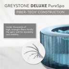 Greystone Deluxe 4 Person Inflatable Hot Tub With Wireless