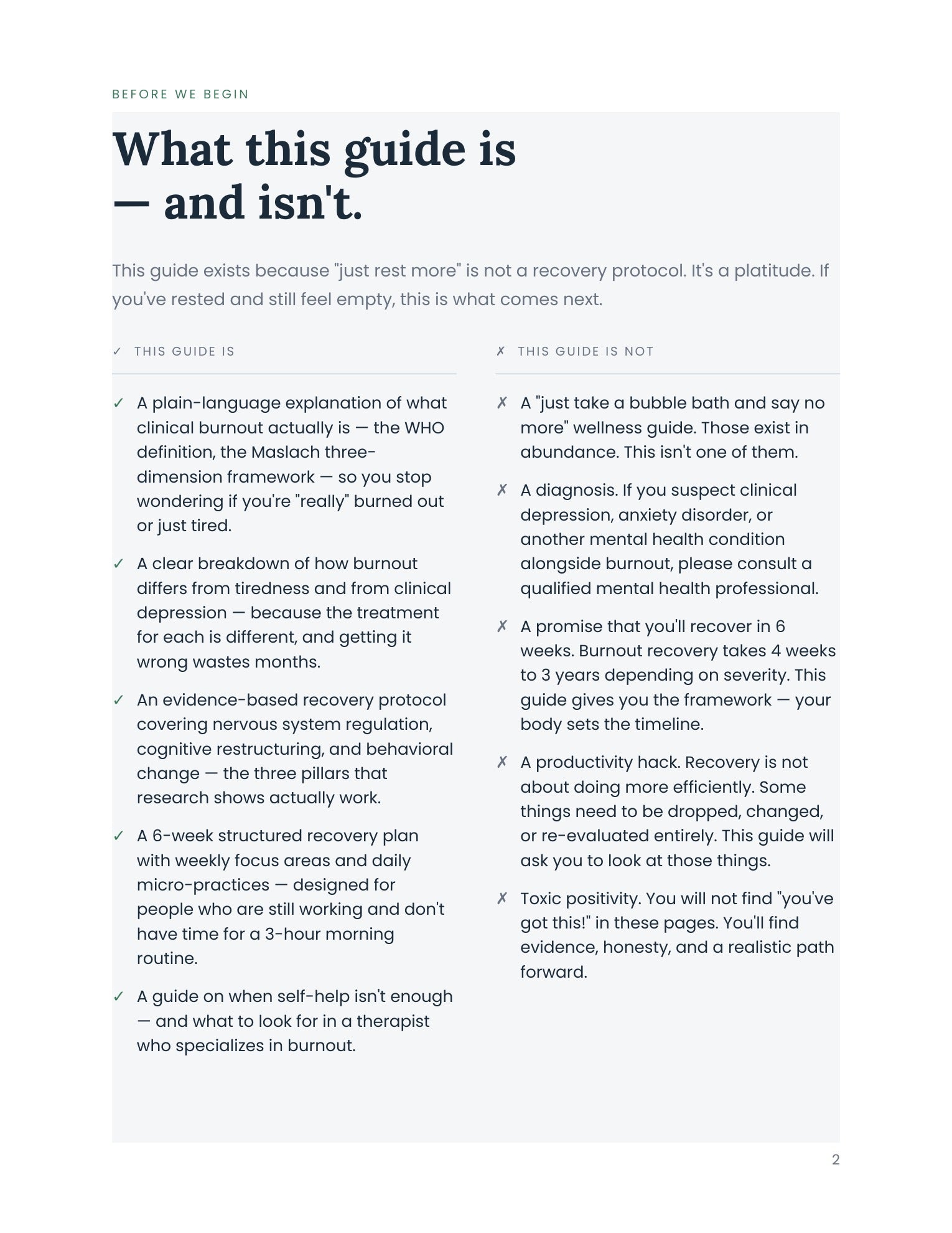 EMPTY — The Clinical Burnout Recovery Guide (PDF)