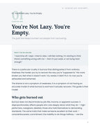 EMPTY — The Clinical Burnout Recovery Guide (PDF)