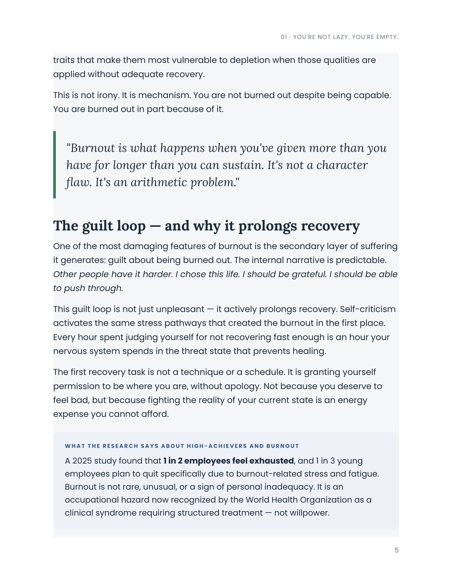 EMPTY — The Clinical Burnout Recovery Guide (PDF)