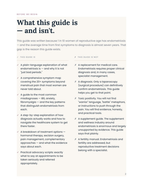 FOUND — The Endometriosis Guide: Diagnose It, Get Heard, Treat It (PDF)