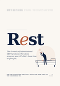 Cover of Rest — a 6-week CBT-I self-help PDF for chronic insomnia